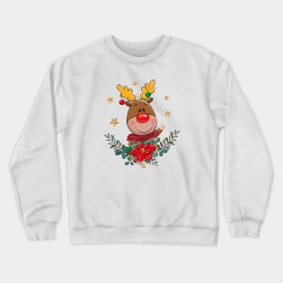 Christmas cute deer Crewneck Sweatshirt